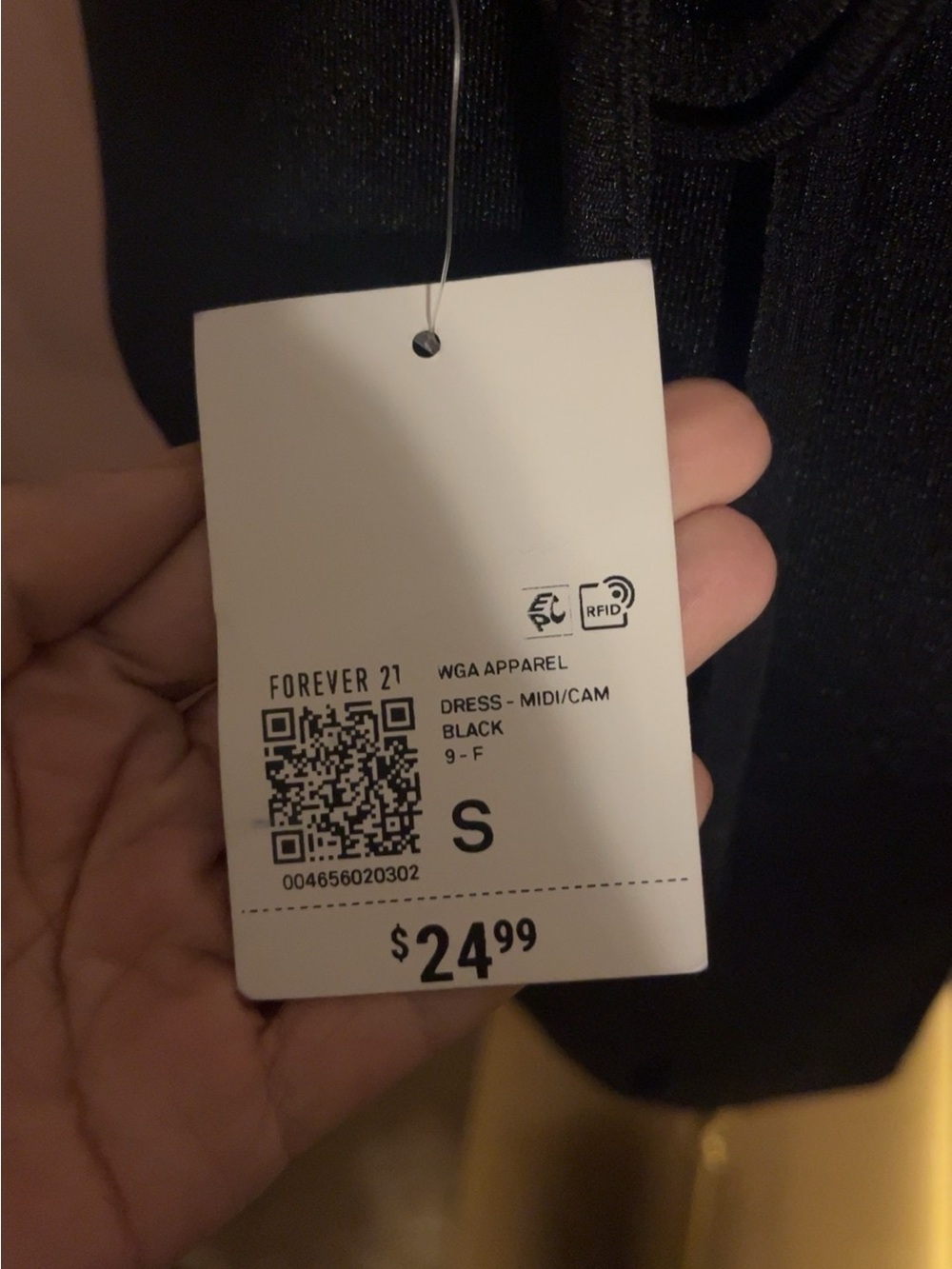 Forever 21 Black Maxi Slip Dress with Spaghetti Straps - Picture 3 of 3